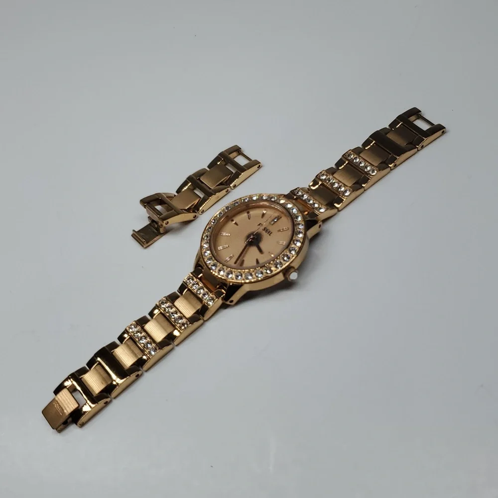 Fossil Watch ES3020 Jesse Rose Gold Stainless Steel Crystal Bezel Watch Parts